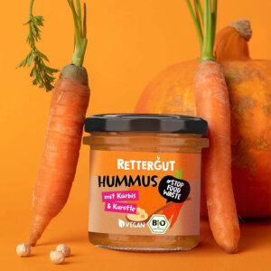 Rettergut Hummus K&uuml;rbis und Karotte 135g