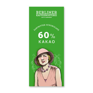 Classic Line Zartbitter-Schokolade 60% Kakao 100g von Berliner Kaffeer&ouml;sterei