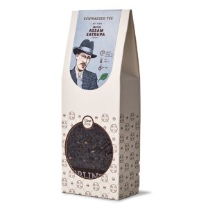 Tee Assam TGFOP1 Satrupa BIO Nr. 005 Schmuckkarton der Berliner Kaffeer&ouml;sterei