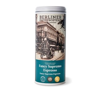 Fancy Supremo Espresso 125g Schmuckdose der Berliner Kaffeer&ouml;sterei