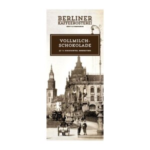 Nostalgietafel Nr. 3 Kaiser-Wilhelm Br&uuml;cke Vollmilch 37% Berliner Kaffeer&ouml;sterei