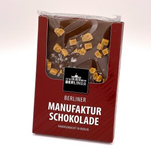 Manufakturschokolade Vollmilch Salz-Karamell 75g von Ick bin Berliner