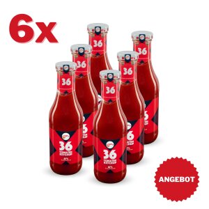 6 Flaschen Original Ketchup 500ml der Berliner Manufaktur Curry 36