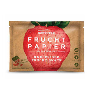 D&ouml;rrwerk Fruchtpapier Apfel &amp; Erdbeere Pocket