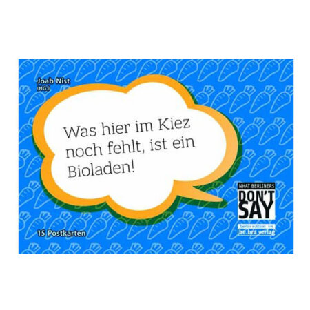 be.bra verlag: What Berliners dont say