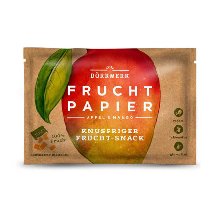 D&ouml;rrwerk Fruchtpapier Apfel &amp; Mango Pocket