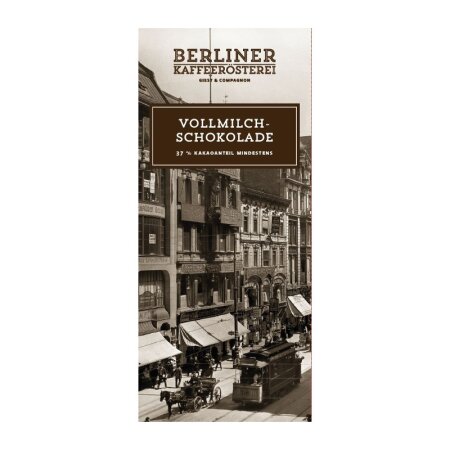 Nostalgietafel Nr. 2 Leipziger Str. Vollmilch 37% Kakao Berliner Kaffeer&ouml;sterei