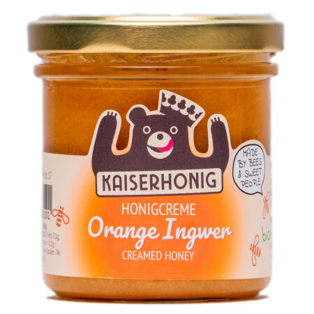 Orange Ingwer in Honig 180g der Berliner Manufaktur KAISER Honig